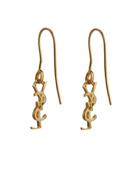 yves saint laurent earrings fake|yves Saint Laurent hoop earrings.